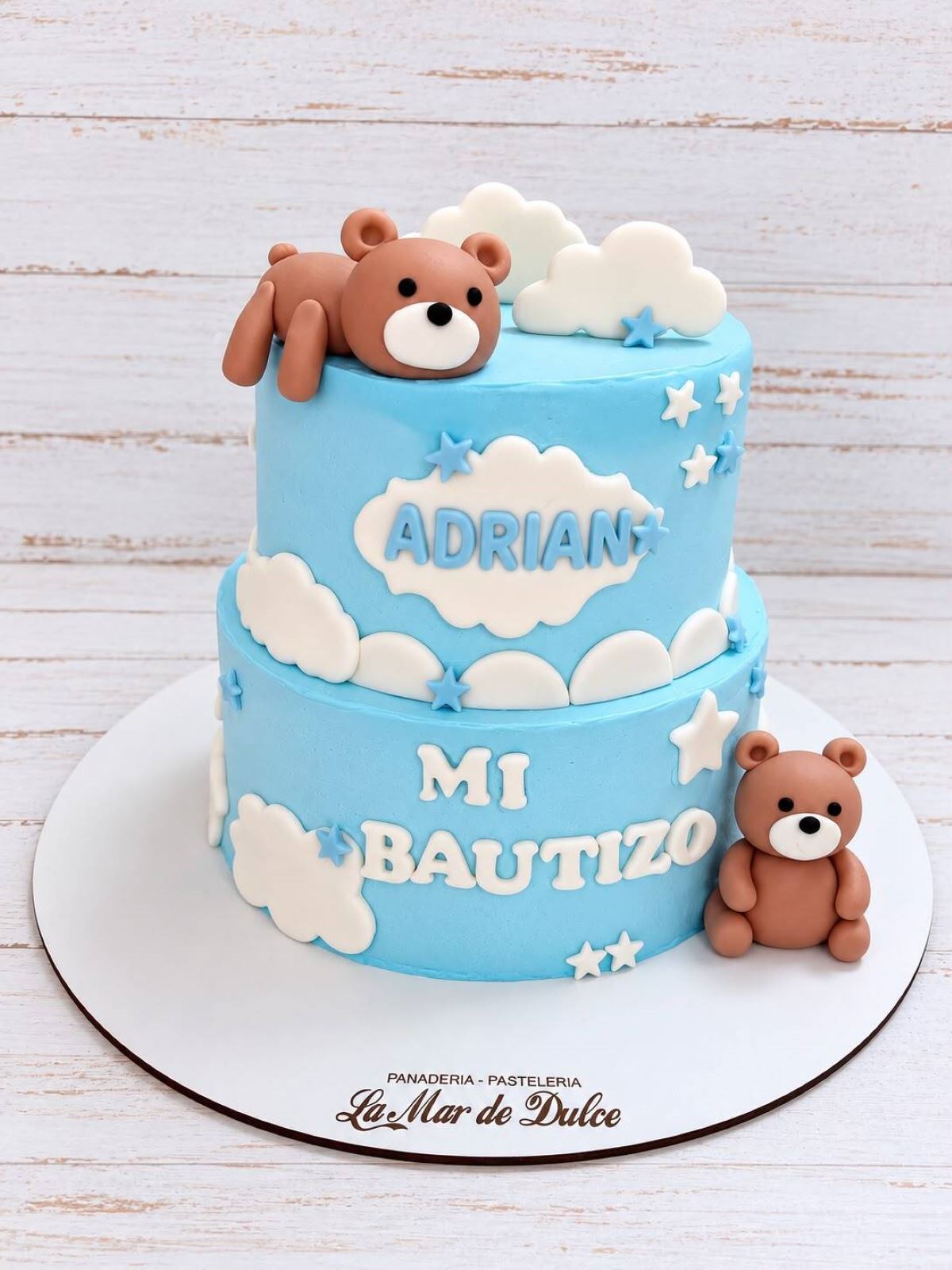Tarta personalizada bautizo la mar de dulces
