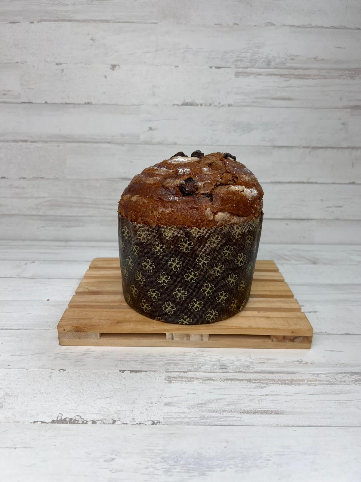 Panettone con virutas de chocolate