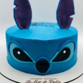 Tarta de Stich fiesta cumpleaños infantil
