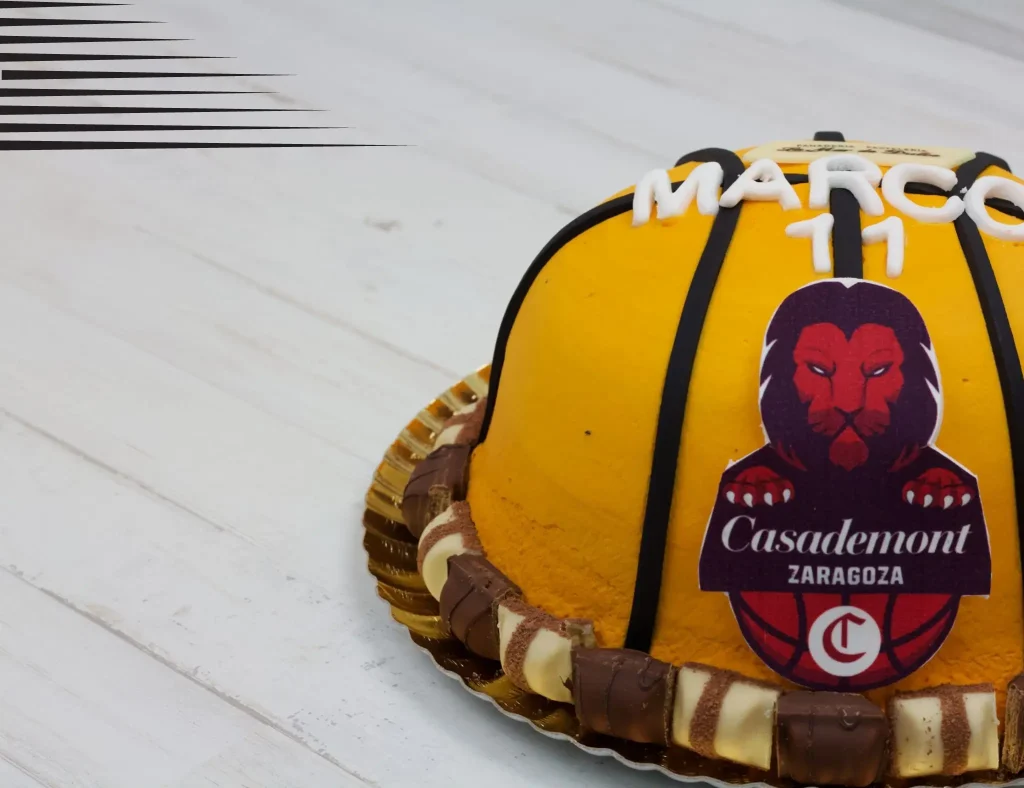 Tarta balón baloncesto